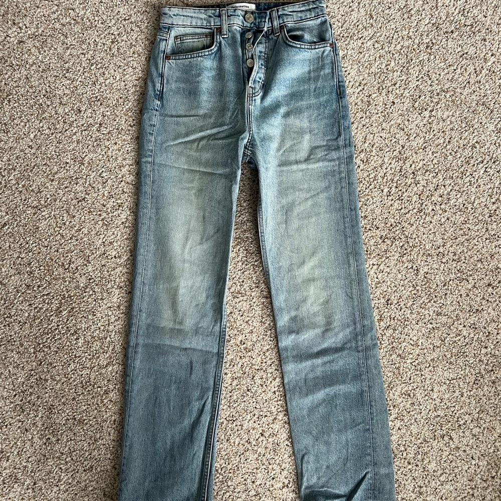 Reformation Light Blue Flare Jeans